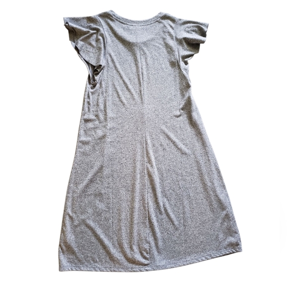 Gap Heather Grey Flutter Sleeve T Shirt Dress NWT - Picture 4 of 6